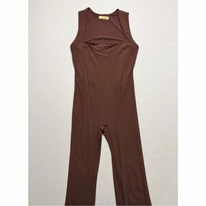 Brown Sleeveless Jumpsuit Size XL